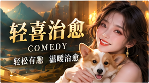 轻喜治愈原创短剧主题画面